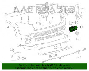 Senzor de parcare pentru bara din spate Toyota Highlander 14-16 cu inel.