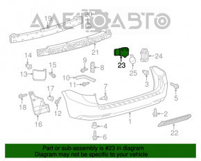 Парктроник заднего бампера Lexus RX350 RX450h 10-12 дорест, с кольцом