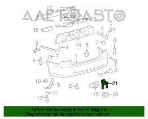 Кронштейн парктроника заднего бампера Lexus ES350 07-12