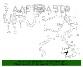 Senzorul de temperatură a lichidului de răcire Toyota Camry v70 18- 2.5 A25A-FKS