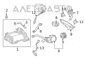 Лямбда-зонд второй Lexus NX200t NX300 15-21 2.0T