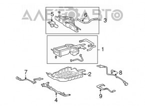 Лямбда-зонд задний первый Lexus RX400h 06-09