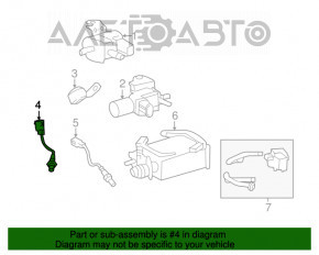 Sonda lambda stânga, primul Lexus IS250 14-20