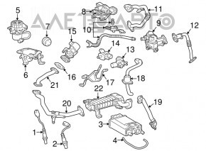 Sonda lambda dreapta pentru Toyota Sequoia 08-16.