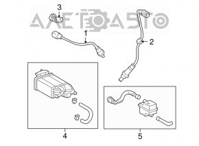 Sonda lambda față stânga pentru Lexus RX350 06-09, nouă, originală OEM