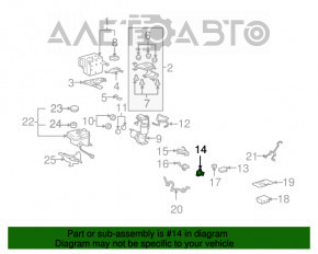 Senzorul de presiune al pedalei de frână pentru Lexus LS460 LS600h 07-12 rwd