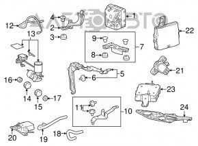 Senzorul pedalei de frână Toyota Prius 30 10-13