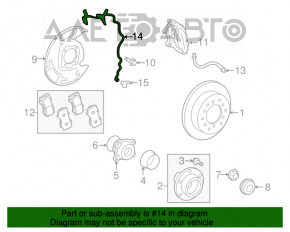 Cablu senzor ABS dreapta față Toyota Sequoia 08-16