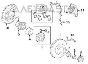 Cablu senzor ABS față stânga Toyota Sequoia 08-16