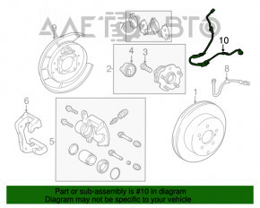 Провод датчика ABS задний правый Lexus CT200h 11-17