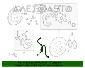 Cablu senzor ABS spate dreapta Toyota Camry v40 10-