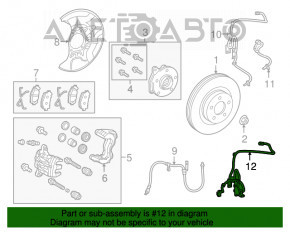 Провод датчика ABS передний левый Lexus NX200t NX300 NX300h 15-21 FWD