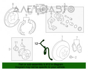 Cablu senzor ABS spate dreapta Toyota Avalon 13-18