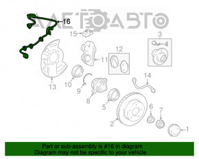 Провод датчика ABS передний правый Lexus GX470 03-09