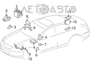 Modul de control al frânei ABS Lexus GS350 GS450h 06-11