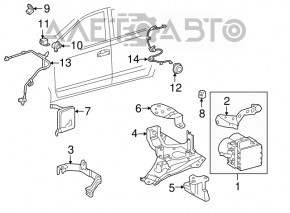 Blocul ECU al calculatorului motorului Toyota Prius 2004-2009