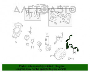 Senzor ABS dreapta față pentru Lexus ES350 07-12