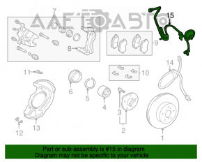 Senzor ABS dreapta față pentru Lexus RX300 RX330 RX350 RX400h 04-09