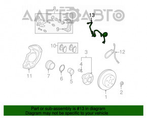 Senzor ABS dreapta față pentru Lexus RX350 RX450h 10-15