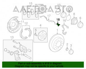 Senzor ABS spate dreapta Toyota Sequoia 08-16