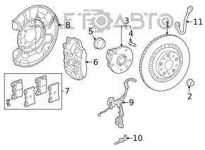 Senzor ABS spate dreapta Lexus LS460 LS600h 07-12 nou original OEM