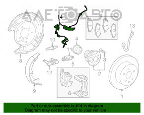 Senzor ABS spate dreapta Lexus IS 14-20