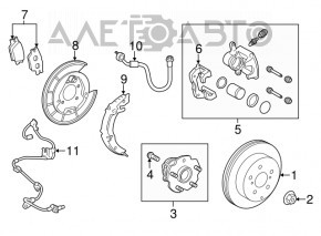 Senzor ABS spate stânga Toyota Rav4 13-18