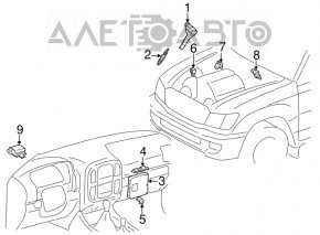 ȘOFER, CONTROLUL INJECȚIEI DE AER Toyota Sequoia 08-16