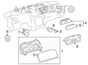 Кнопка start stop Toyota Camry v50 12-14 usa 2.5 3.5