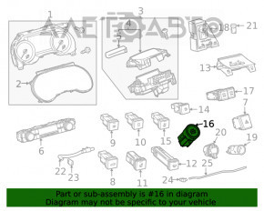 Butonul Start-Stop pentru Toyota Highlander 20-22