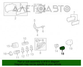 Кнопка start\stop Lexus RX350 16-22