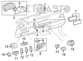 Кнопка start\stop Lexus RX350 16-22