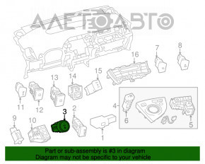 Butonul de pornire Start-Stop pentru Toyota Prius 30 10-15