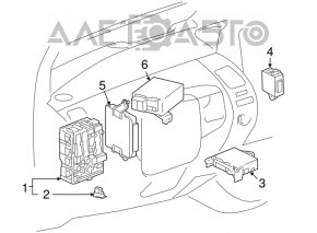 Calculatorul de control al amplificatorului de direcție al Toyota Prius 2004-2009