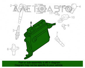 Блок ECU компьютер двигателя Toyota Prius 30 14-15