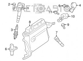 Блок ECU компьютер двигателя Toyota Prius 30 14-15