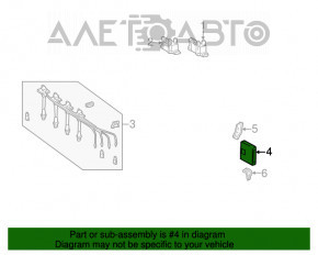 Blocul ECU al calculatorului motorului Toyota Camry v40 2.4