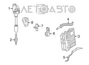 Blocul ECU al motorului Toyota Camry v70 18-