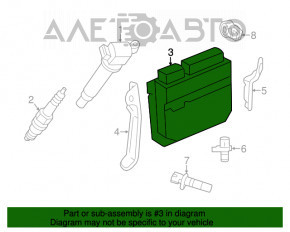 Modulul ECU al motorului Lexus ES350 13-18