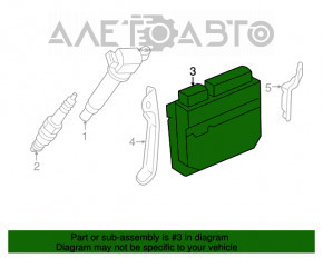 Modulul de control al computerului ECM ECU Toyota Camry v50 12-14 SUA