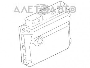 Modulul ECU al motorului Toyota Sienna 12 3.5 FWD cu cipuri defecte.