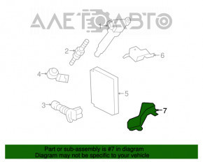 Suportul blocului ECU Lexus RX450h 13-15 inferior.