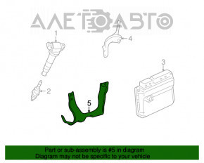 Suport de bloc ECU calculator motor Lexus RX350 10-15, 2 piese.