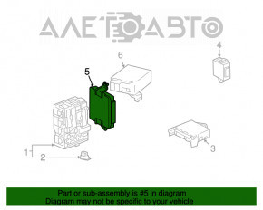 Computer, power source control Toyota Prius 20 04-09