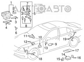 Sursa de alimentare a frânei Toyota Camry v40 hibrid