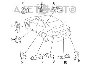 MODUL DE CONTROL AL UȘII INTELIGENTE Lexus LS460 07-12