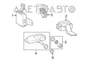 RECEIVER ASSY, TIRE PRESSURE MONITOR Lexus RX400h 06-09