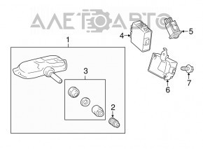 ANSAMBLUL DE RECEPTORI, MONITOR DE PRESIUNE A ANVELOPELOR Toyota Prius V 12-17