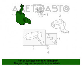 COMPUTER, TIRE PRESSURE MONITOR Lexus RX400h 06-09