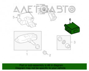 COMPUTER, MONITOR DE PRESIUNE A ANVELOPEI Lexus RX350 10-15